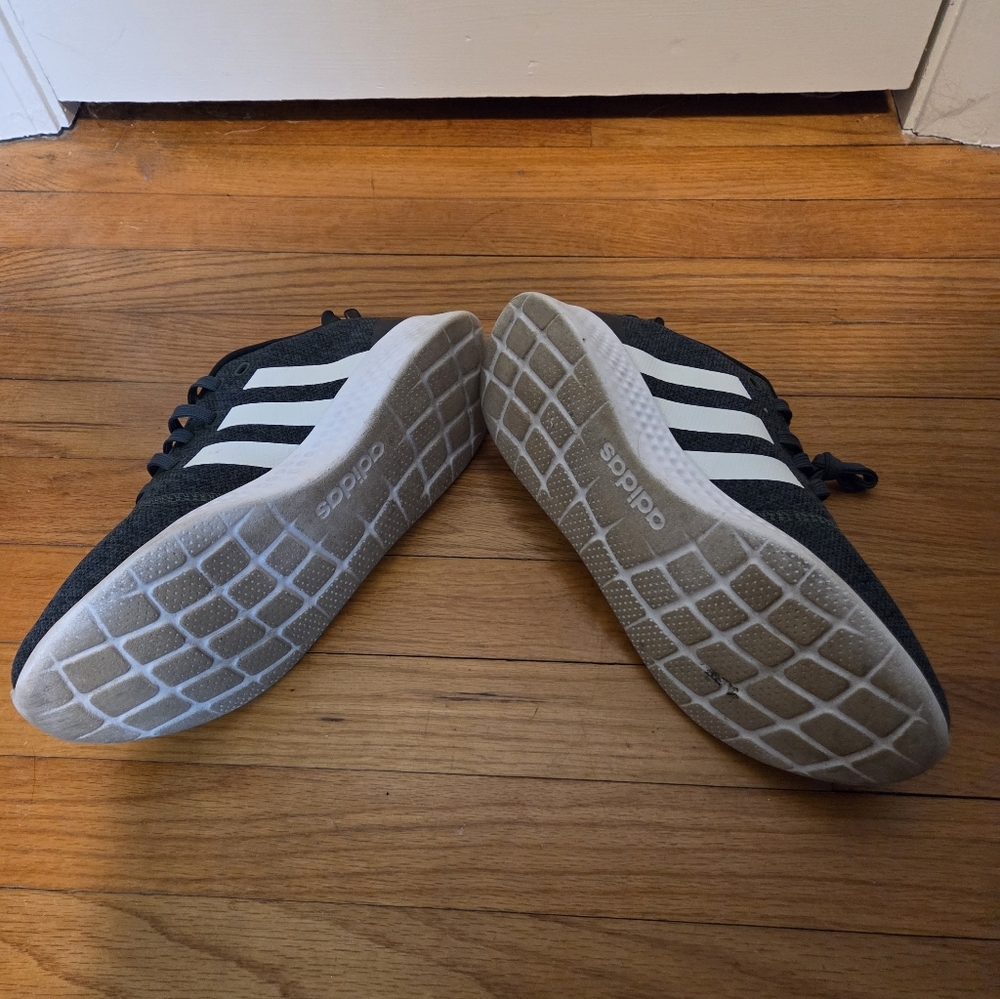 Green Adidas Cloudfoam Comfort Tennis Shoe Athletic Women Size 10 - Picture 12 of 16